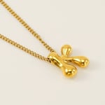 Gold color / 1 Piece Simple Series Daily Letter K Titanium Steel  Gold Color Unisex Pendant Necklaces Picture11